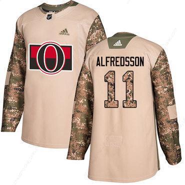 Adidas Senators #11 Daniel Alfredsson Camo Authentic 2017 Veterans Day Stitched NHL Jersey