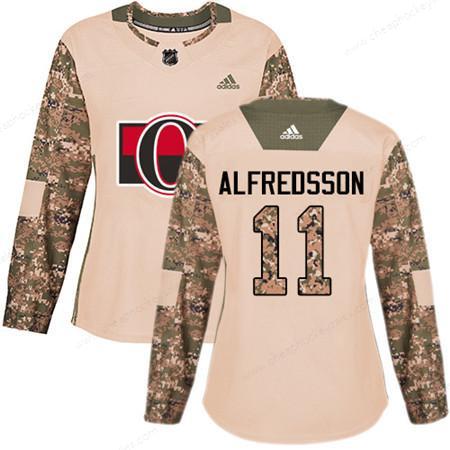 Adidas Senators #11 Daniel Alfredsson Camo Authentic 2017 Veterans Day Women’s Stitched NHL Jersey