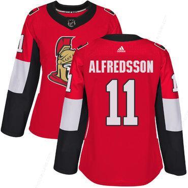 Adidas Senators #11 Daniel Alfredsson Red Home Authentic Women’s Stitched NHL Jersey