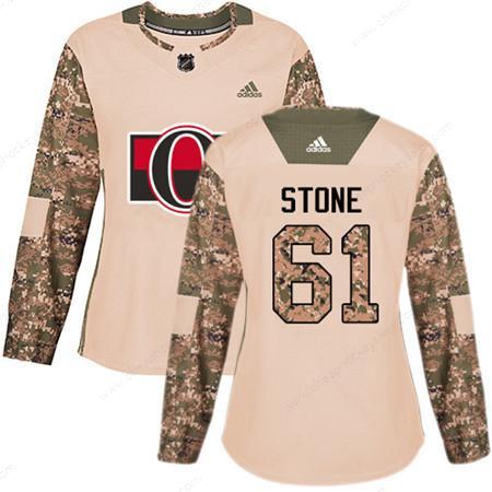 Adidas Senators #61 Mark Stone Camo Authentic 2017 Veterans Day Women’s Stitched NHL Jersey