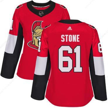 Adidas Senators #61 Mark Stone Red Home Authentic Women’s Stitched NHL Jersey