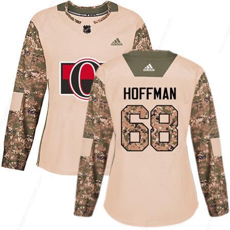 Adidas Senators #68 Mike Hoffman Camo Authentic 2017 Veterans Day Women’s Stitched NHL Jersey