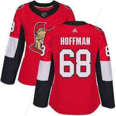 Adidas Senators #68 Mike Hoffman Red Home Authentic Women’s Stitched NHL Jersey