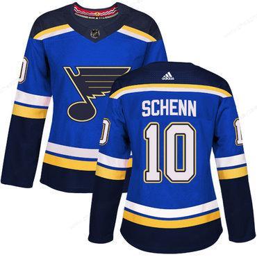 Adidas St.Louis Blues #10 Brayden Schenn Blue Home Authentic Women’s Stitched NHL Jersey