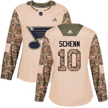 Adidas St.Louis Blues #10 Brayden Schenn Camo Authentic 2017 Veterans Day Women’s Stitched NHL Jersey