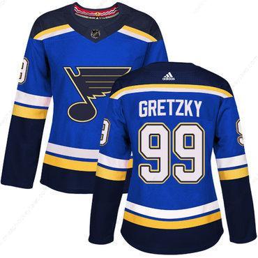 Adidas St.Louis Blues #99 Wayne Gretzky Blue Home Authentic Women’s Stitched NHL Jersey