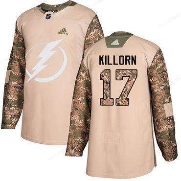 Adidas Tampa Bay Lightning #17 Alex Killorn Camo Authentic 2017 Veterans Day Stitched Youth NHL Jersey