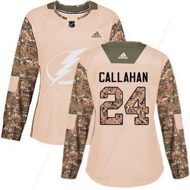 Adidas Tampa Bay Lightning #24 Ryan Callahan Camo Authentic 2017 Veterans Day Women’s Stitched NHL Jersey