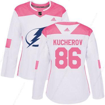 Adidas Tampa Bay Lightning #86 Nikita Kucherov White Pink Authentic Fashion Women’s Stitched NHL Jersey