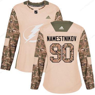 Adidas Tampa Bay Lightning #90 Vladislav Namestnikov Camo Authentic 2017 Veterans Day Women’s Stitched NHL Jersey