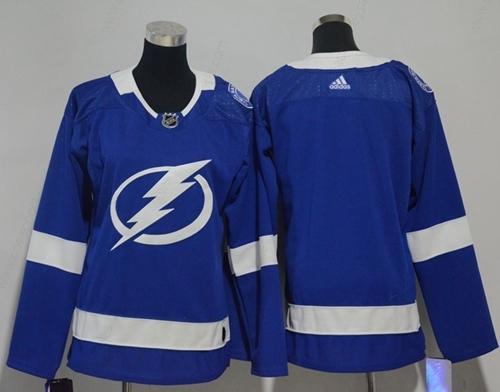 Adidas Tampa Bay Lightning Blank Blue Home Authentic Women’s Stitched NHL Jersey