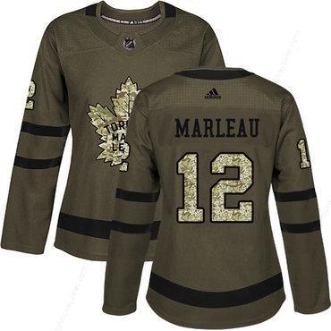 Adidas Toronto Maple Leafs #12 Patrick Marleau Green Salute To Service Women’s Stitched NHL Jersey