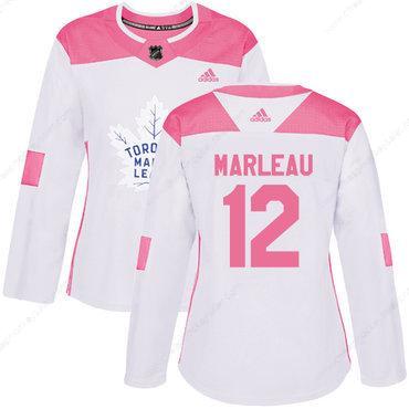 Adidas Toronto Maple Leafs #12 Patrick Marleau White Pink Authentic Fashion Women’s Stitched NHL Jersey