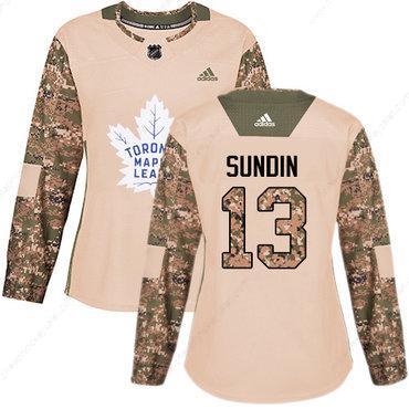 Adidas Toronto Maple Leafs #13 Mats Sundin Camo Authentic 2017 Veterans Day Women’s Stitched NHL Jersey