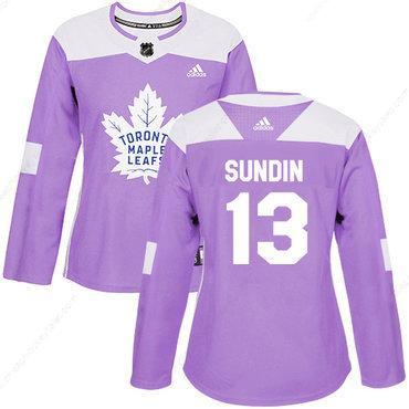 Adidas Toronto Maple Leafs #13 Mats Sundin Purple Authentic Fights Cancer Women’s Stitched NHL Jersey