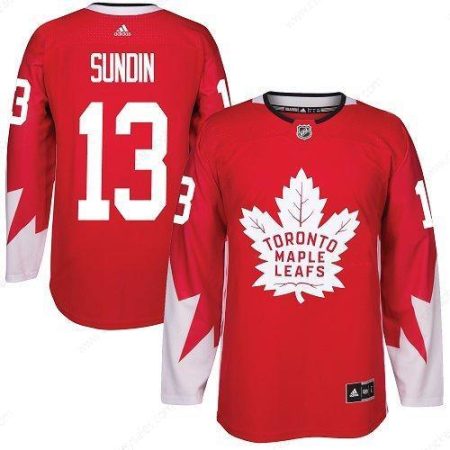 Adidas Toronto Maple Leafs #13 Mats Sundin Red Team Canada Authentic Stitched NHL Jersey