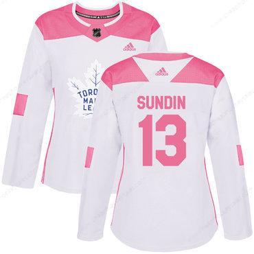 Adidas Toronto Maple Leafs #13 Mats Sundin White Pink Authentic Fashion Women’s Stitched NHL Jersey