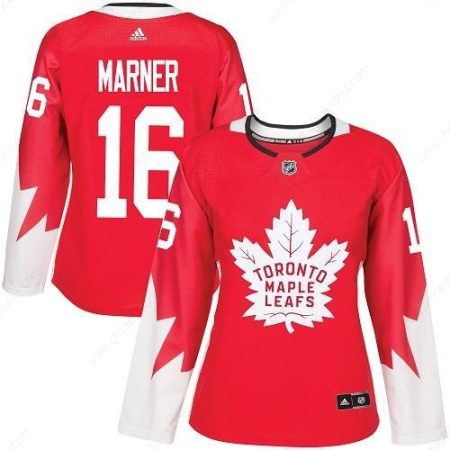 Adidas Toronto Maple Leafs #16 Mitchell Marner Red Team Canada Authentic Women’s Stitched NHL Jersey