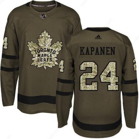 Adidas Toronto Maple Leafs #24 Kasperi Kapanen Green Salute To Service NHL Men’s Jersey