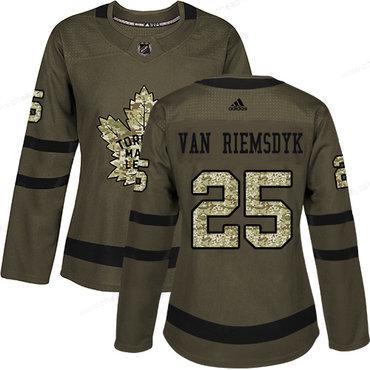 Adidas Toronto Maple Leafs #25 James Van Riemsdyk Green Salute To Service Women’s Stitched NHL Jersey