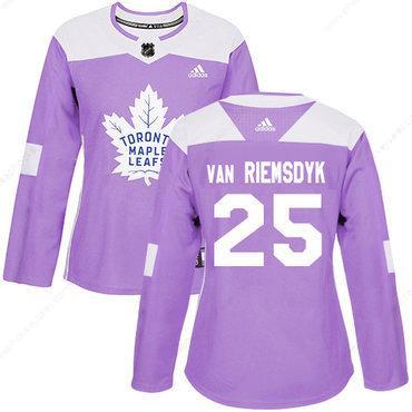 Adidas Toronto Maple Leafs #25 James Van Riemsdyk Purple Authentic Fights Cancer Women’s Stitched NHL Jersey