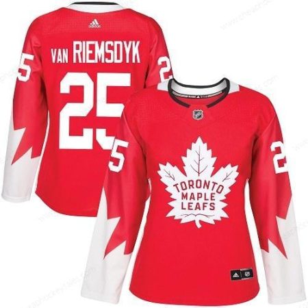 Adidas Toronto Maple Leafs #25 James Van Riemsdyk Red Team Canada Authentic Women’s Stitched NHL Jersey