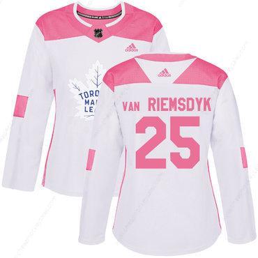 Adidas Toronto Maple Leafs #25 James Van Riemsdyk White Pink Authentic Fashion Women’s Stitched NHL Jersey