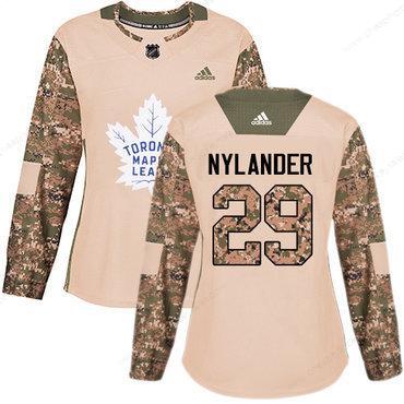 Adidas Toronto Maple Leafs #29 William Nylander Camo Authentic 2017 Veterans Day Women’s Stitched NHL Jersey