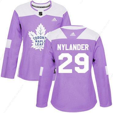 Adidas Toronto Maple Leafs #29 William Nylander Purple Authentic Fights Cancer Women’s Stitched NHL Jersey