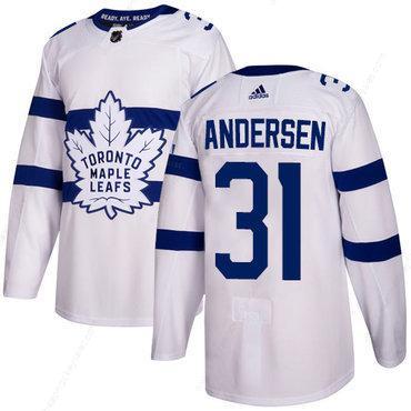 Adidas Toronto Maple Leafs #31 Frederik Andersen White Authentic 2018 Stadium Series Stitched Youth NHL Jersey