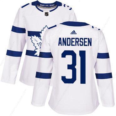 Adidas Toronto Maple Leafs #31 Frederik Andersen White Authentic 2018 Stadium Series Women’s Stitched NHL Jersey