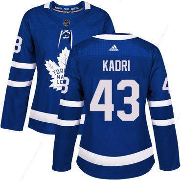 Adidas Toronto Maple Leafs #43 Nazem Kadri Blue Home Authentic Women’s Stitched NHL Jersey