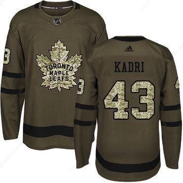 Adidas Toronto Maple Leafs #43 Nazem Kadri Green Salute To Service Stitched Youth NHL Jersey