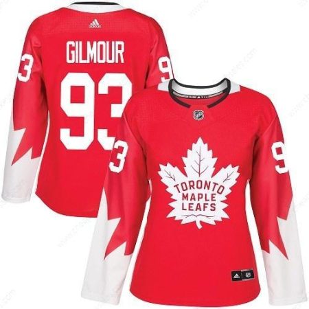 Adidas Toronto Maple Leafs #93 Doug Gilmour Red Team Canada Authentic Women’s Stitched NHL Jersey