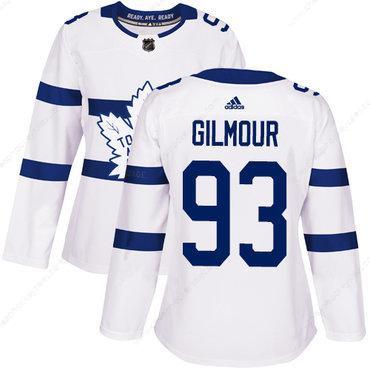 Adidas Toronto Maple Leafs #93 Doug Gilmour White Authentic 2018 Stadium Series Women’s Stitched NHL Jersey