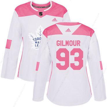 Adidas Toronto Maple Leafs #93 Doug Gilmour White Pink Authentic Fashion Women’s Stitched NHL Jersey