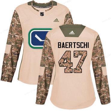 Adidas Vancouver Canucks #47 Sven Baertschi Camo Authentic 2017 Veterans Day Women’s Stitched NHL Jersey