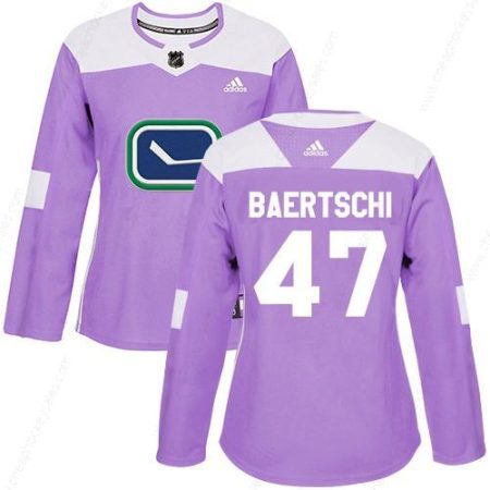 Adidas Vancouver Canucks #47 Sven Baertschi Purple Authentic Fights Cancer Women’s Stitched NHL Jersey