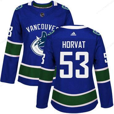 Adidas Vancouver Canucks #53 Bo Horvat Blue Home Authentic Women’s Stitched NHL Jersey