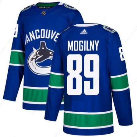 Adidas Vancouver Canucks #89 Alexander Mogilny Blue Home Authentic Stitched NHL Jersey