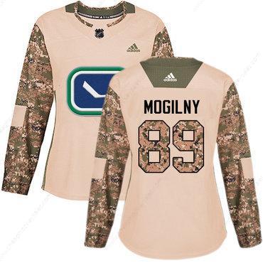 Adidas Vancouver Canucks #89 Alexander Mogilny Camo Authentic 2017 Veterans Day Women’s Stitched NHL Jersey