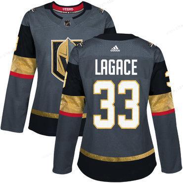 Adidas Vegas Golden Golden Knights #33 Maxime Lagace Grey Home Authentic Women’s Stitched NHL Jersey