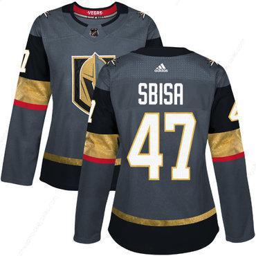 Adidas Vegas Golden Golden Knights #47 Luca Sbisa Grey Home Authentic Women’s Stitched NHL Jersey