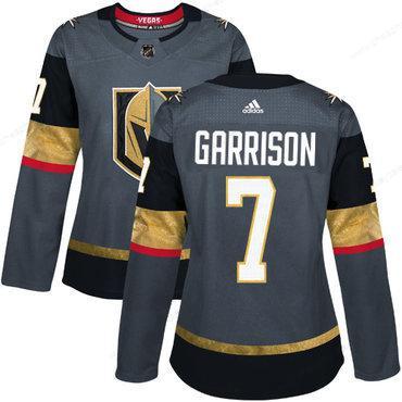 Adidas Vegas Golden Golden Knights #7 Jason Garrison Grey Home Authentic Women’s Stitched NHL Jersey
