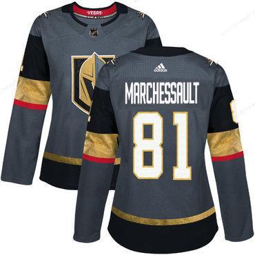 Adidas Vegas Golden Golden Knights #81 Jonathan Marchessault Grey Home Authentic Women’s Stitched NHL Jersey