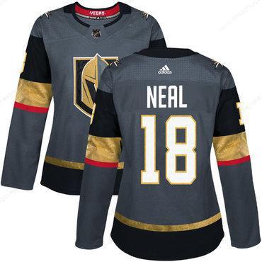 Adidas Vegas Golden Knights #18 James Neal Grey Home Authentic Women’s Stitched NHL Jersey