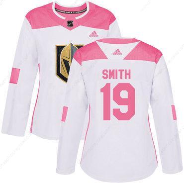 Adidas Vegas Golden Knights #19 Reilly Smith White Pink Authentic Fashion Women’s Stitched NHL Jersey