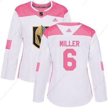 Adidas Vegas Golden Knights #6 Colin Miller White Pink Authentic Fashion Women’s Stitched NHL Jersey