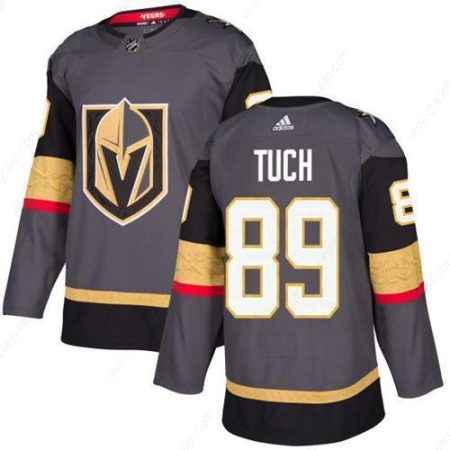 Adidas Vegas Golden Knights #89 Alex Tuch Grey Home Authentic Stitched NHL Jersey