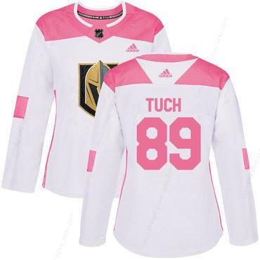 Adidas Vegas Golden Knights #89 Alex Tuch White Pink Authentic Fashion Women’s Stitched NHL Jersey